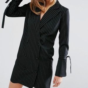 Pinstripe Tux dress